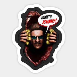 Here's Johnny! From Mortal Kombat X! Sticker